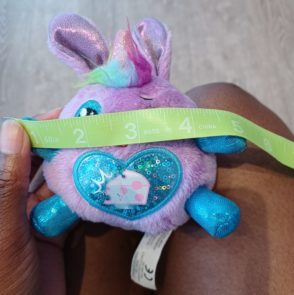 •Zuru Rainbocorns Purple Unicorn Bunny plush stuffed animal toy 4” - Picture 10 of 11